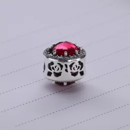 PANDORA Disney Belle's Radiant Rose Cerise Crystals & Cubic Zirconia Charm