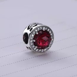 PANDORA Disney Belle's Radiant Rose Cerise Crystals & Cubic Zirconia Charm