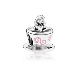 PANDORA Disney Parks Alice in Wonderland Teacup Charm