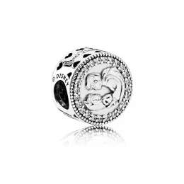 PANDORA Disney Snow White 80th Anniversary Clear CZ Charm