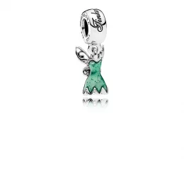 PANDORA Disney Tinker Bell's Dress Glittering Green Enamel Charm