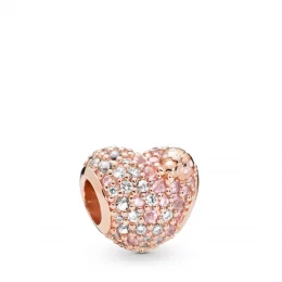 Charms Błyszczące serce biedronki, Pandora Rose 787894NPOMX