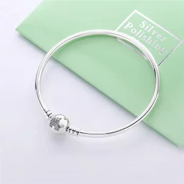 Disney, Srebrna bransoletka bangle PANDORA Zamek Fantasyland 10PNDA-64695