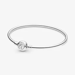 Srebrna bransoletka bangle PANDORA Król Lew 598047CCZ