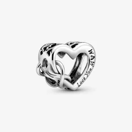 Charms Pandora Serce „Kocham Cię Mamo” z symbolem nieskończoności 798825C00