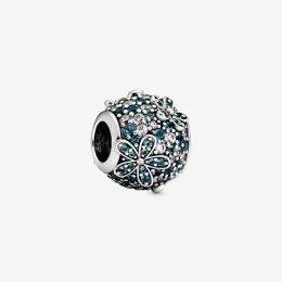 Charms Pandora Turkusowa stokrotka pavé 798797C01