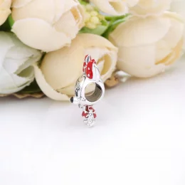 Disney Charms Pandora Myszka Minnie z sukienką i kokardą w grochy 798880C02