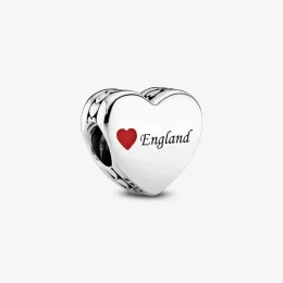 England love heart charm