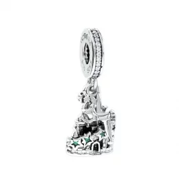 Disney parks sparkling castle tinker bell dangle charm