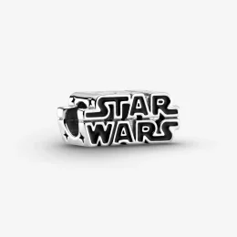 Srebrny charms 3D z logo Star Wars