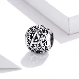 Charms Typu Pandora Kwiatowa Ażurowy Litera A - SCC1444-A