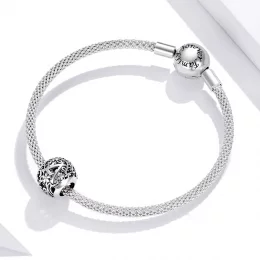 Charms Typu Pandora Kwiatowa Ażurowy Litera A - SCC1444-A