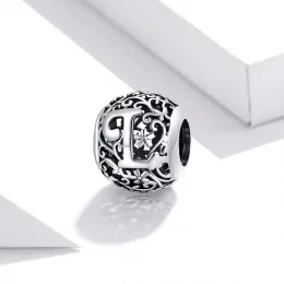 Charms Typu Pandora Kwiatowa Ażurowy Litera L - SCC1444-L