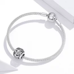 Charms Typu Pandora Kwiatowa Ażurowy Litera L - SCC1444-L