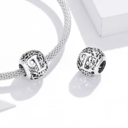 Charms Typu Pandora Kwiatowa Ażurowy Litera L - SCC1444-L