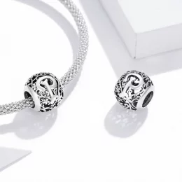 Charms Typu Pandora Kwiatowa Ażurowy Litera P - SCC1444-P