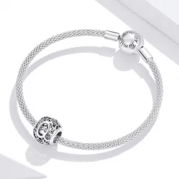 Charms Typu Pandora Kwiatowa Ażurowy Litera Q - SCC1444-Q