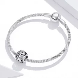 Charms Typu Pandora Kwiatowa Ażurowy Litera T - SCC1444-T