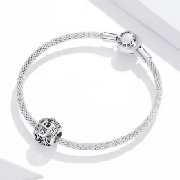 Charms Typu Pandora Kwiatowa Ażurowy Litera U - SCC1444-U