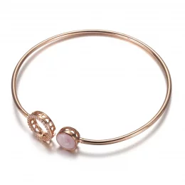 Bransoletka bangle Różowy błysk - 589287C01