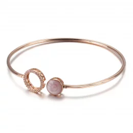 Bransoletka bangle Różowy błysk - 589287C01