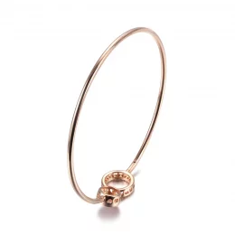 Bransoletka bangle Różowy błysk - 589287C01