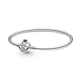 Disney Alicja w Krainie Czarów, bransoletka bangle Pandora Moments, zapięcie z Kotem z Cheshire - 599343C00