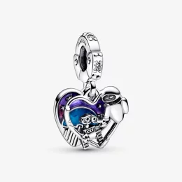 PANDORA Disney Pixar Wall-E & Eve Glowing-in-the-dark Dangle Charm - 792518C01