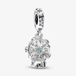 PANDORA Śnieżynka ze Śnieżnym Globusem - Wiszący Charm - 792369C01