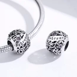 Pandora Style Birthstone dla lutego - SCC1385-2