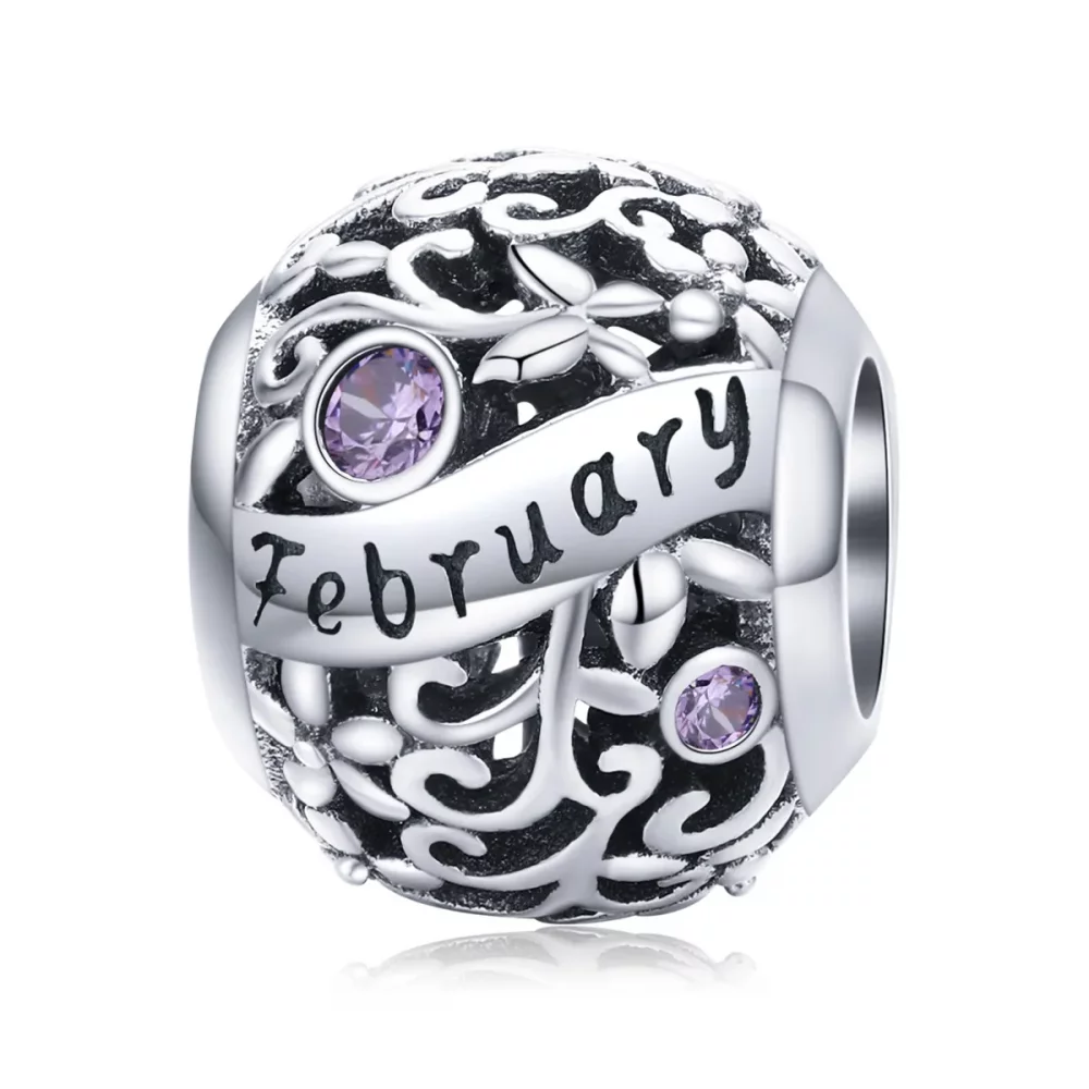 Pandora Style Birthstone dla lutego - SCC1385-2