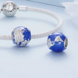 Pandora Style Globe Charm - BSC846