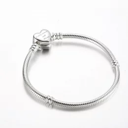 Pandora Moments Bransoleta z łańcuszkiem wężowym z klamrą w kształcie iskry Infinity Heart - 592645C01