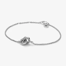 Pandora Signature Zawieszony Bransoletka na Łańcuszku z Efektem Pave - 592742C01