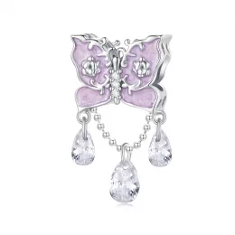 Charm w stylu Pandora z motywem motyla - SCC2543