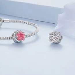 Pandora Styl Kryształowy Charm Róża - BSC904