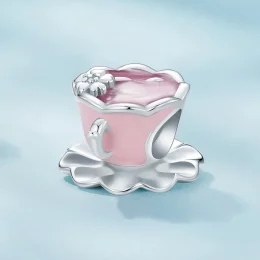 Pandora Styl Kwiatowy Kubek do Herbaty Charm - SCC2563