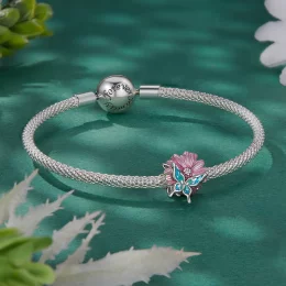 Pandora Styl Motyla Chryzantemy Charm - BSC788