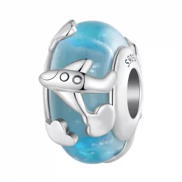 Pandora Styl Samolotu Emaliowany Charm - SCC2482