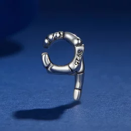 Pandora Styl Srebrny Charm Z Przykrywką W Kształcie Szkieletowej Dłoni - BSC909