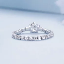 Pandora Style Chain Pięć Pazurków Zirconia Pierścień - BSR411