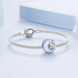 Pandora Style Charm w kształcie Księżyca z Gwiazdą - BSC927