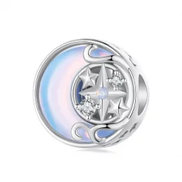 Pandora Style Charm w kształcie Księżyca z Gwiazdą - BSC927