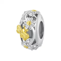 Pandora Style Daisy Bee Silicone Spacer - BSC819