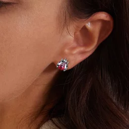 Pandora Style Kolczyki Studs w kształcie Biedronki - SCE1634