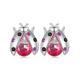 Pandora Style Kolczyki Studs w kształcie Biedronki - SCE1634