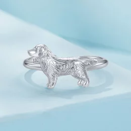 Pandora Style Mały Złoty Retriever Pierścionek - SCR952