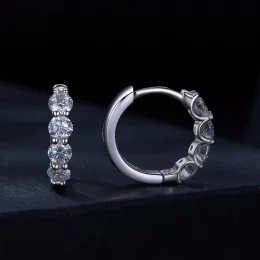 Pandora Style Moissanite Kolczyki Wieszaki - MSE030