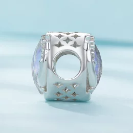 Pandora Style Moonlight Cat Charm to uroczy charm z motywem kota w świetle księżyca - SCC2538