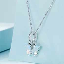 Pandora Style Niebieski Motyl Aurora Dangle - SCC2305